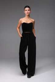 Палаццо бархатные №1-25 (Черный)