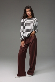 Джемпер №253 (Белый+Шоколад)